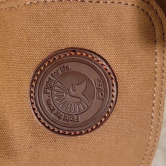 Augur Strauss & Co Unisex Brown Canvas Messenger Bag - Picture 5 of 5